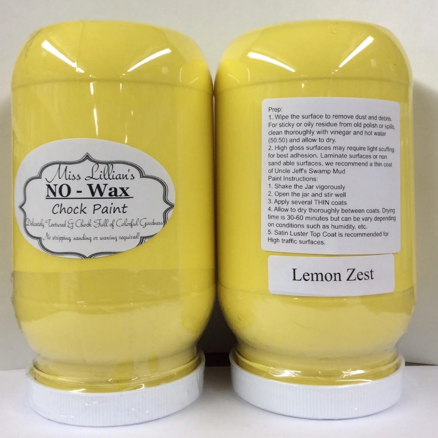 Miss Lillians Chock Paint Miss Lillians Chock Paint 8 OZ SAMPLE Miss Lillian's NO WAX Chock Paint - Lemon Zest
