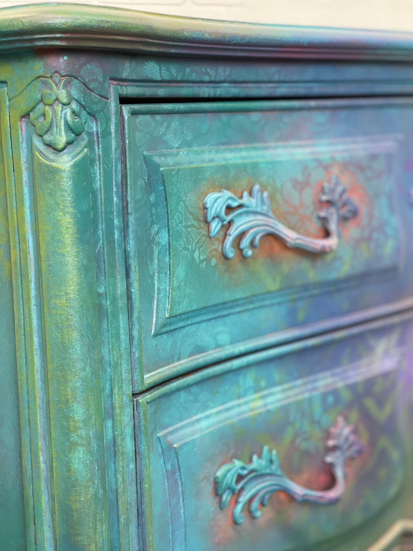 Tanglewood Works Custom Hand Painted Nightstand