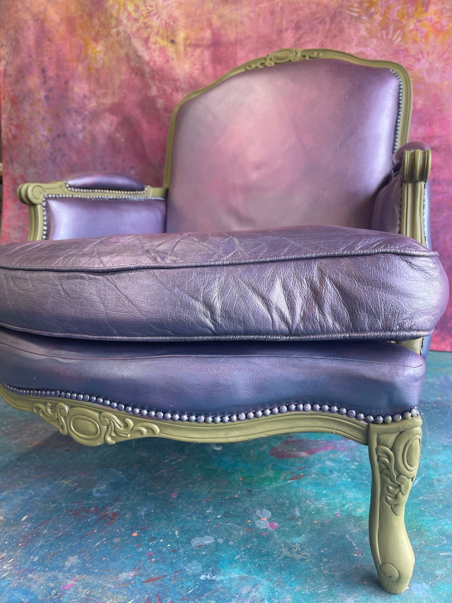 Tanglewood Works Metallic Lavender Chaise Metallic Lavender Chaise