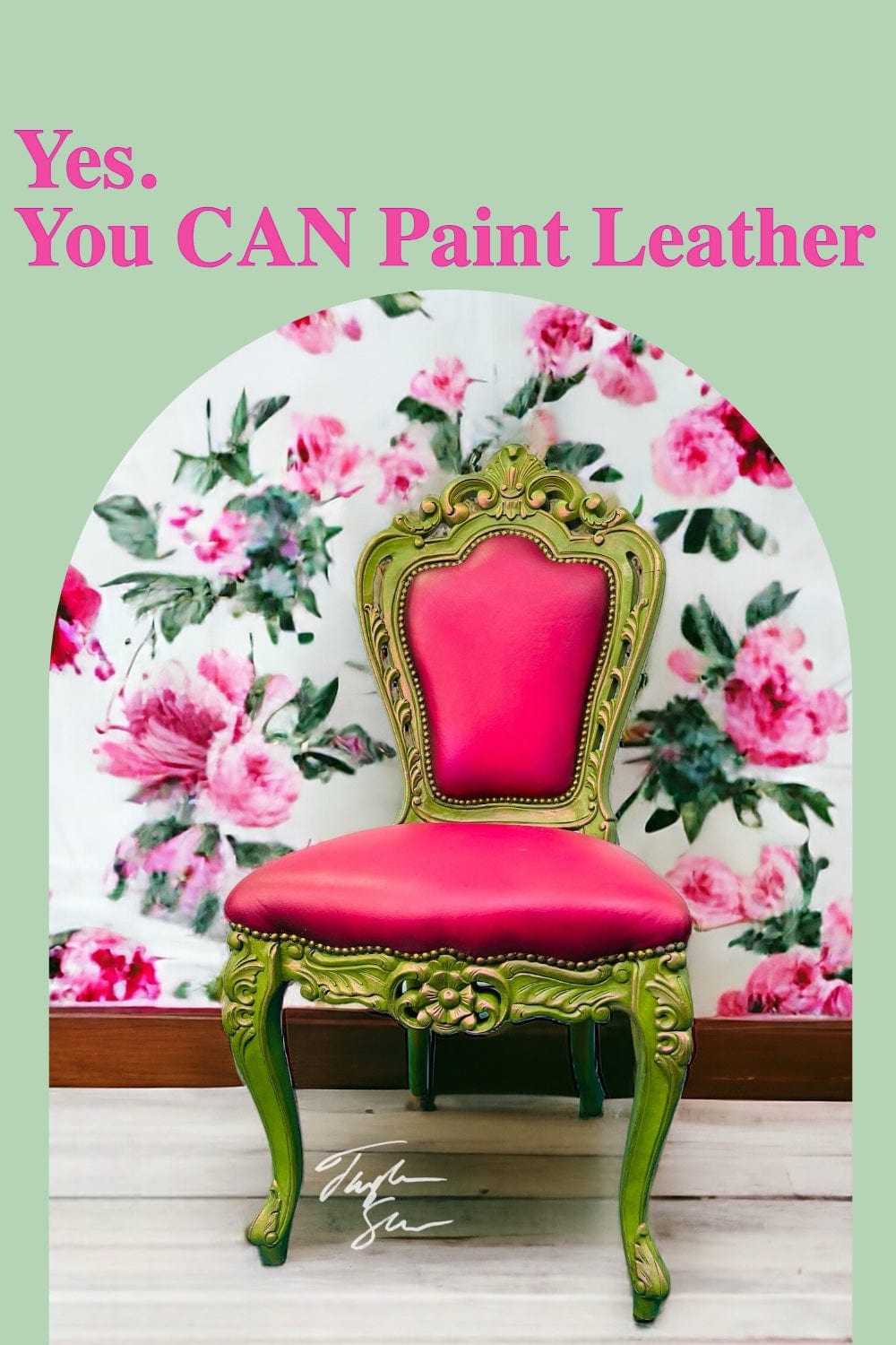 Tanglewood Works Preppy in Pink Barbie Hand Painted Chair
