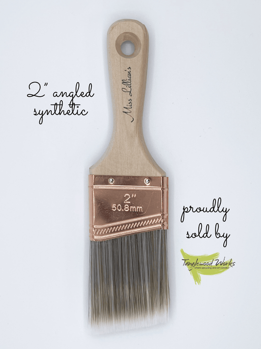 Miss Lillians Chock Paint Brushes 2 inch angled synthetic Chalk Paint Brush