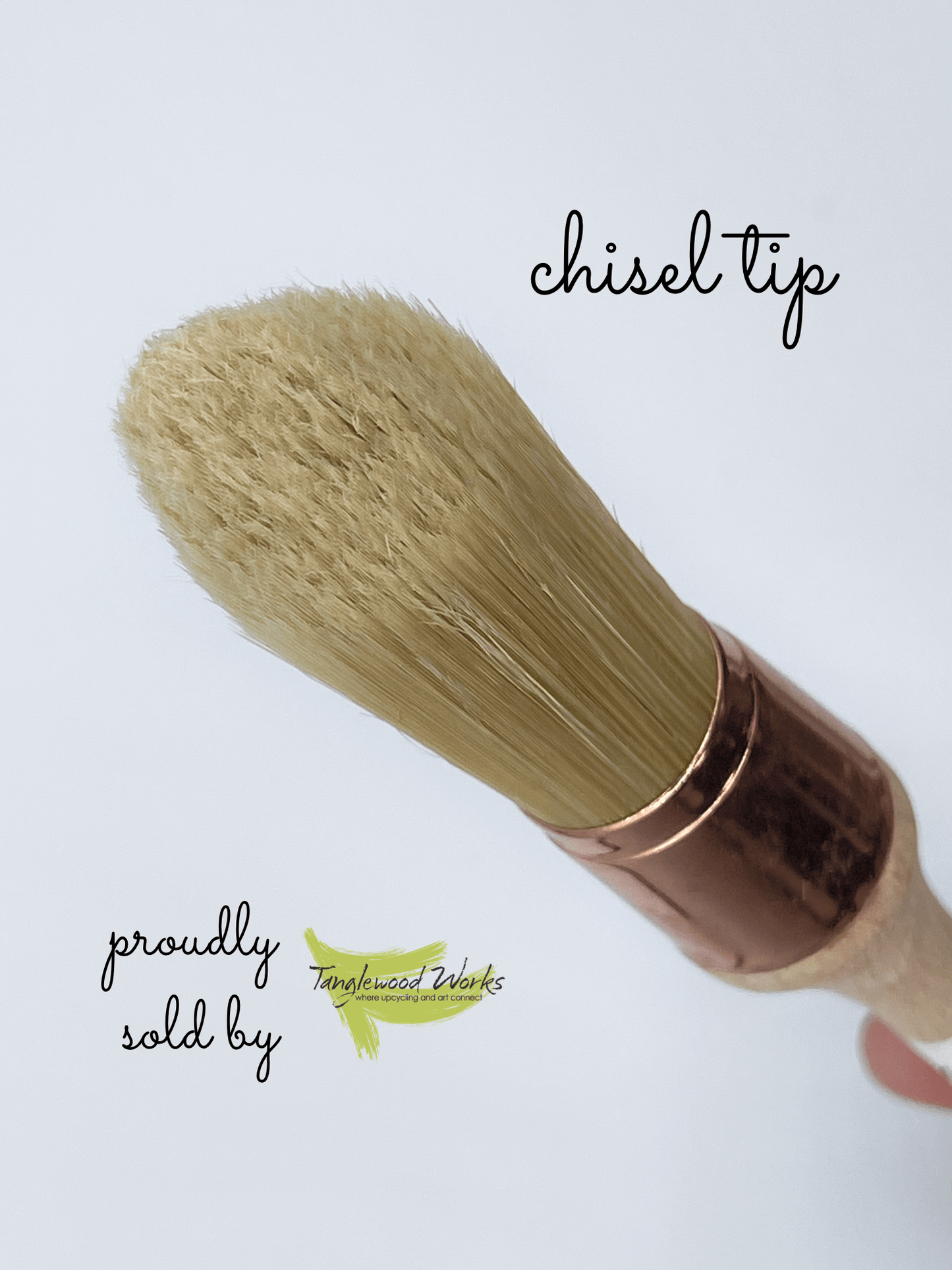 Miss Lillians Chock Paint Brushes 3/4 Chisel Tip Chalk Paint Brushes