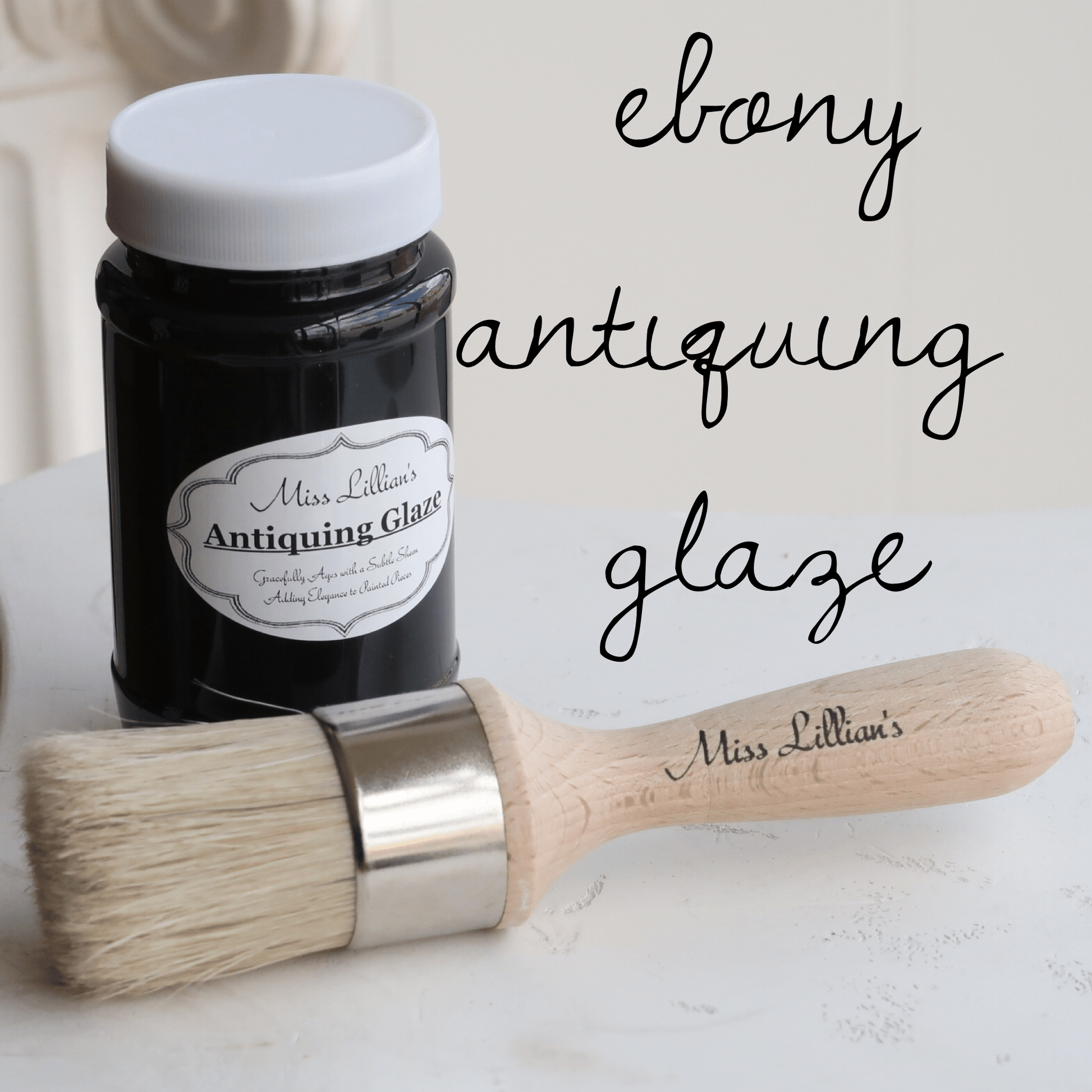 Miss Lillians Chock Paint Chock Paint Ebony Miss Lillian’s Antiquing Glaze