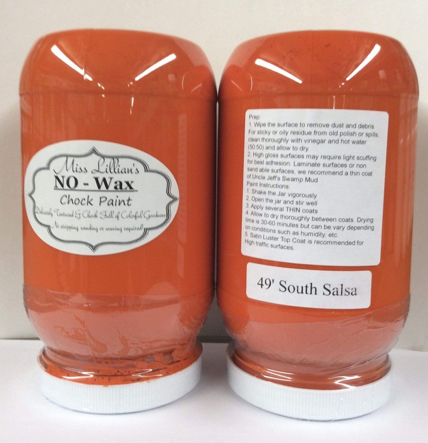 Miss Lillians Chock Paint Chock Paint Miss Lillian's NO WAX Chock Paint - 49' South Salsa