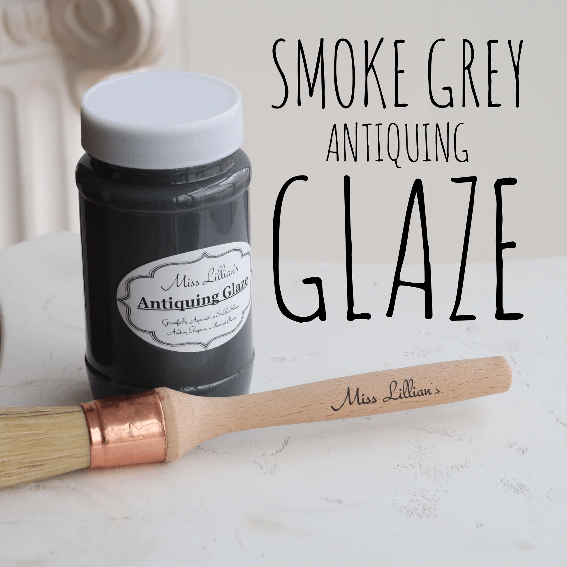 Miss Lillians Chock Paint Chock Paint Smoke Grey Miss Lillian’s Antiquing Glaze