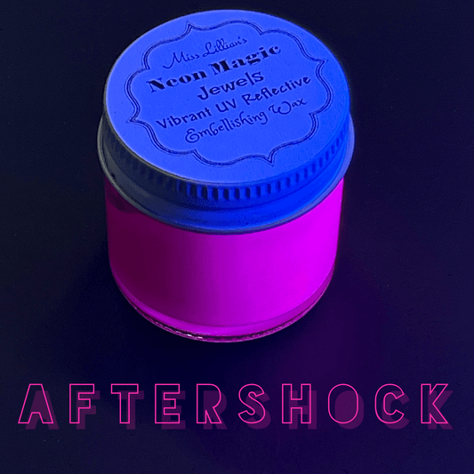 Miss Lillians Chock Paint Neon Waxes AFTERSHOCK-NEON Gilding Wax Jewels (Bright Pink)