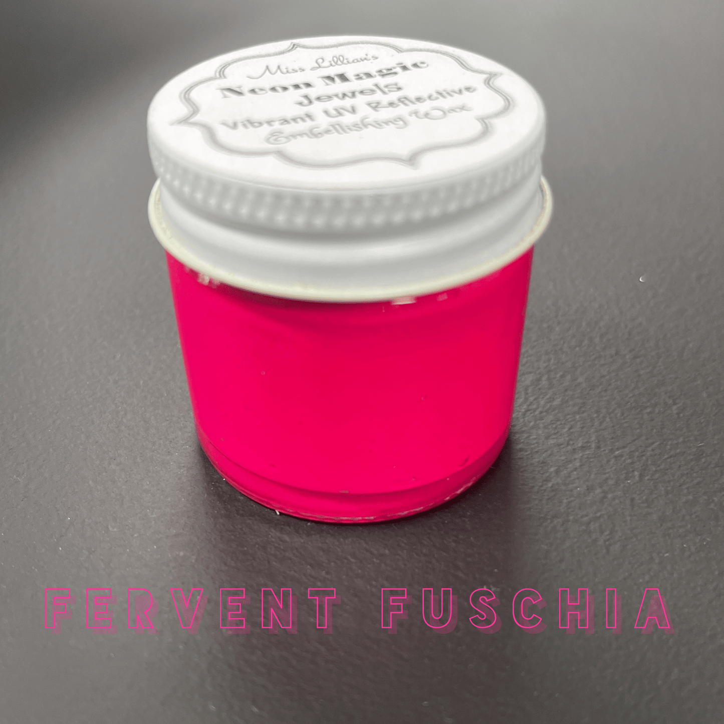 Miss Lillians Chock Paint Neon Waxes FERVENT FUSCHIA-NEON Gilding Wax Jewels (Fuschia)