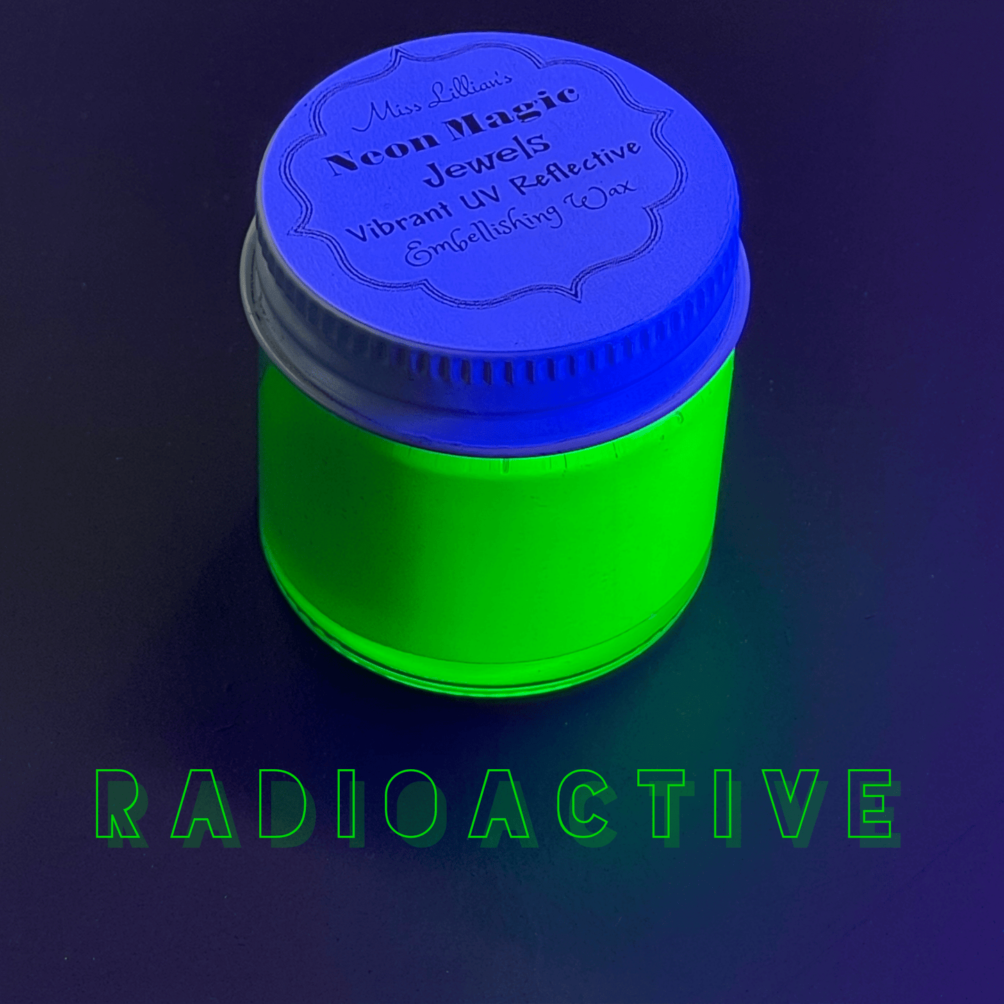 Miss Lillians Chock Paint Neon Waxes RADIOACTIVE-NEON Gilding Wax Jewels (electric green)