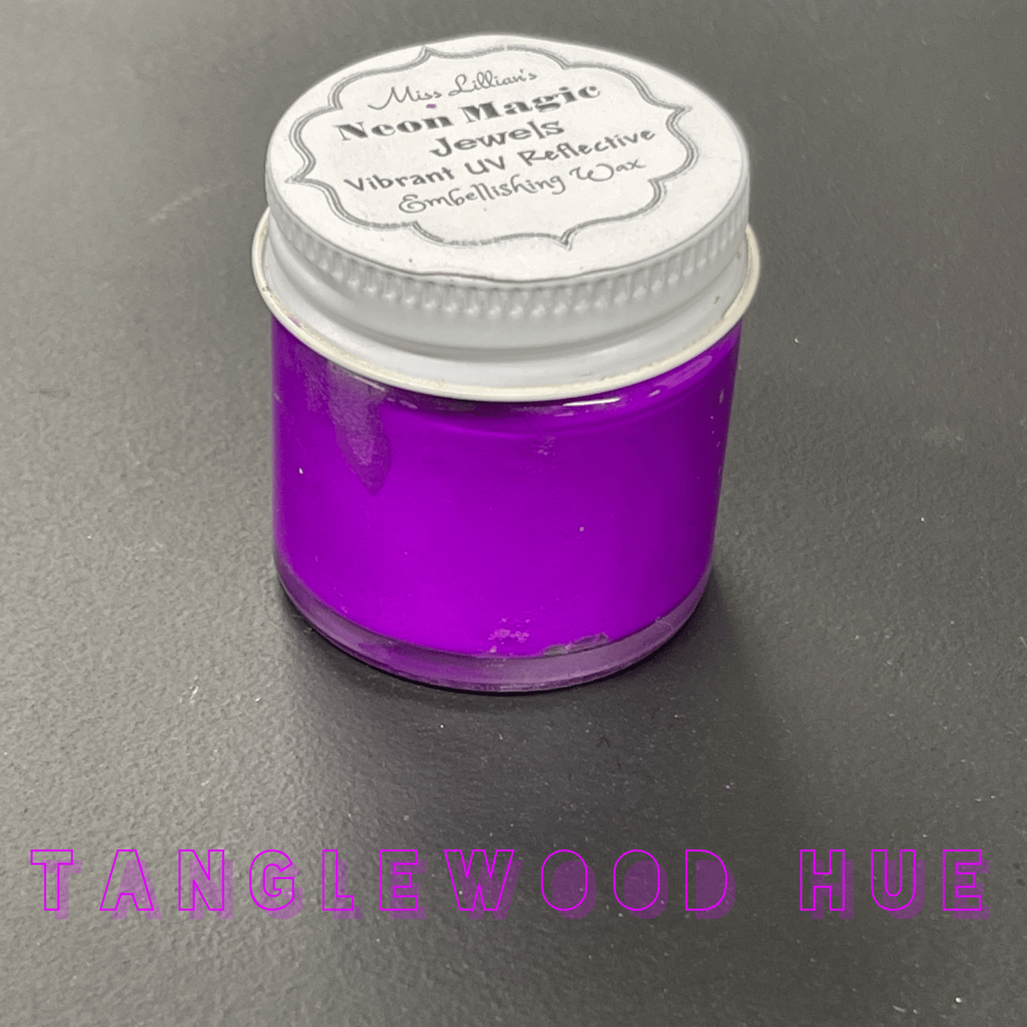 Miss Lillians Chock Paint Neon Waxes TANGLEWOOD HUE-NEON Gilding Wax Jewels (Bright Purple)