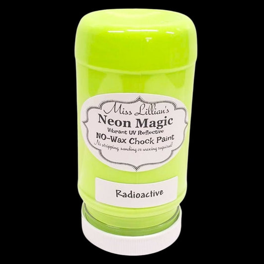 Tanglewood Works 8oz RADIOACTIVE-NEON No Wax Chock Paint (Lime Green)