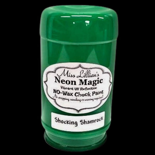 Tanglewood Works 8oz SHOCKING SHAMROCK-NEON No Wax Chock Paint (Kelly Green)