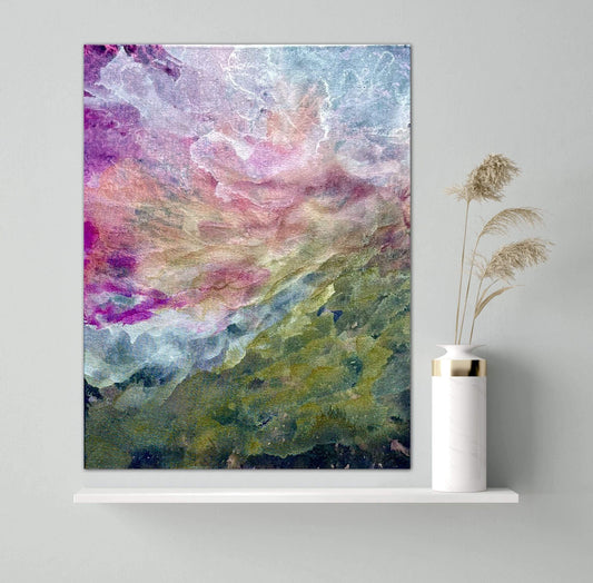 Tanglewood Works Original Art Neon Sunset-Original Art by Tanglewood Sue