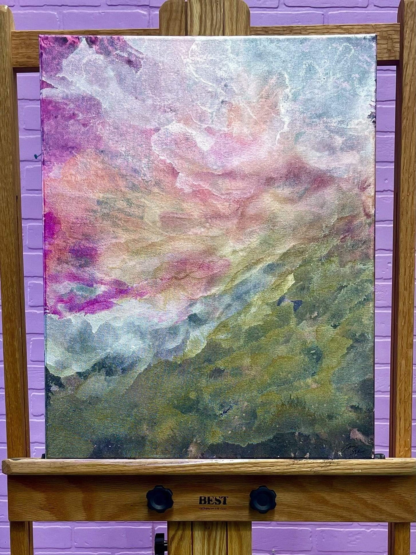Tanglewood Works Original Art Neon Sunset-Original Art by Tanglewood Sue