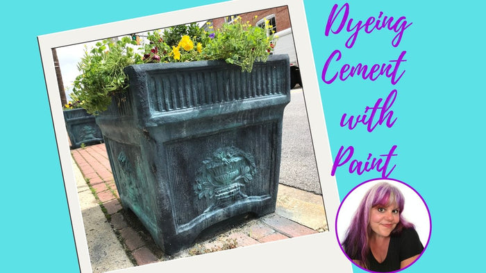 Dyeing Cement With Paint