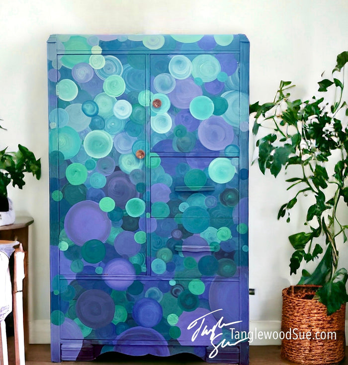 Hand-Painted Armoire