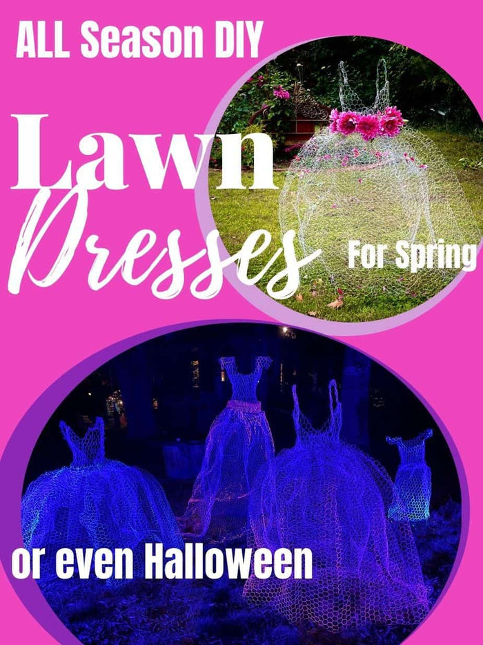 DIY ALL Season Yard Decor: How to make Chicken Wire Sculptures