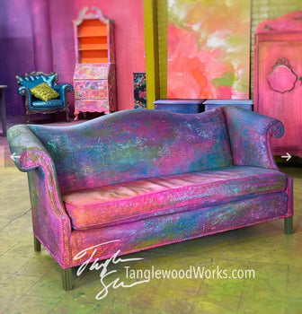 Maximalist Painted Couch