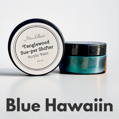 Blue Hawaiin Color Shifting Paint – Teal & Blue | Tanglewood Sue-per Shifter