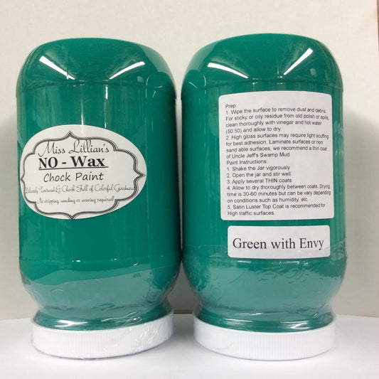 Miss Lillians Chock Paint Miss Lillians Chock Paint 8 OZ SAMPLE Miss Lillian's NO WAX Chock Paint - Green with Envy