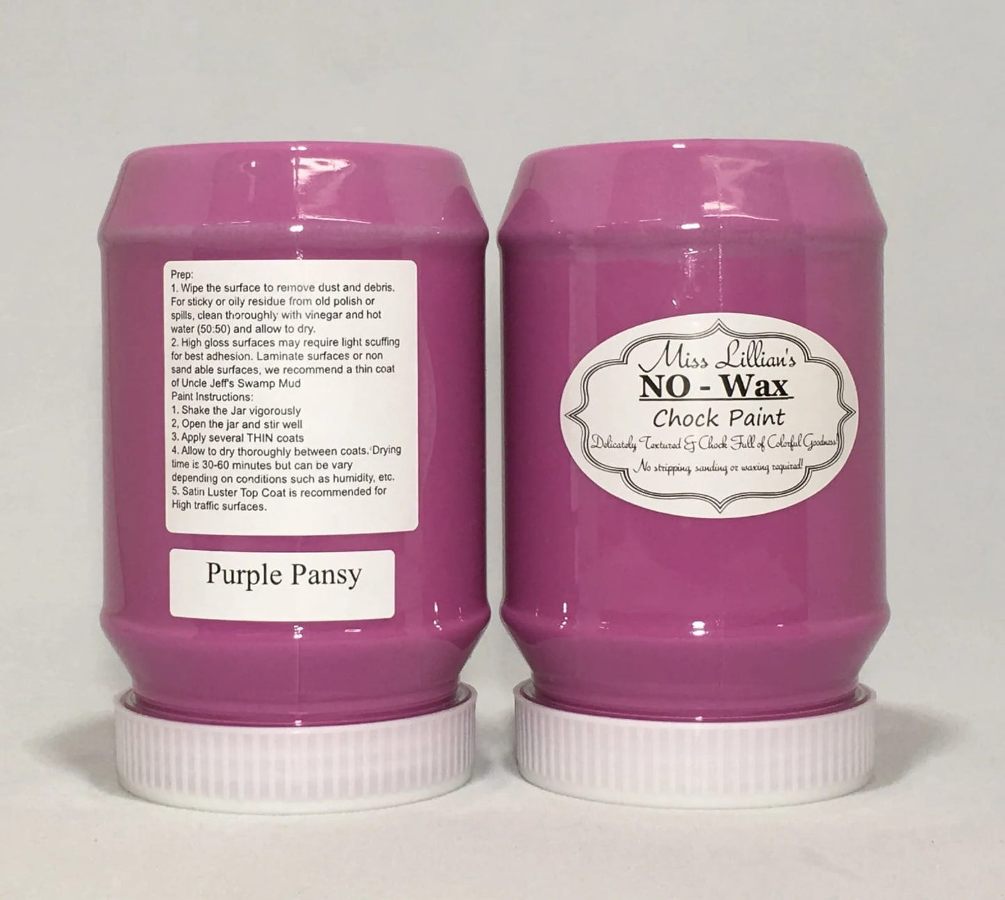 Miss Lillians Chock Paint Miss Lillians Chock Paint 8 OZ SAMPLE Miss Lillian's NO WAX Chock Paint - Purple Pansy