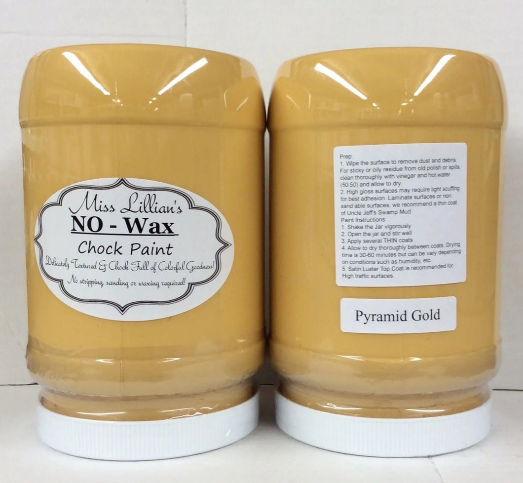 Miss Lillians Chock Paint Miss Lillians Chock Paint 8 OZ SAMPLE Miss Lillian's NO WAX Chock Paint - Pyramid Gold