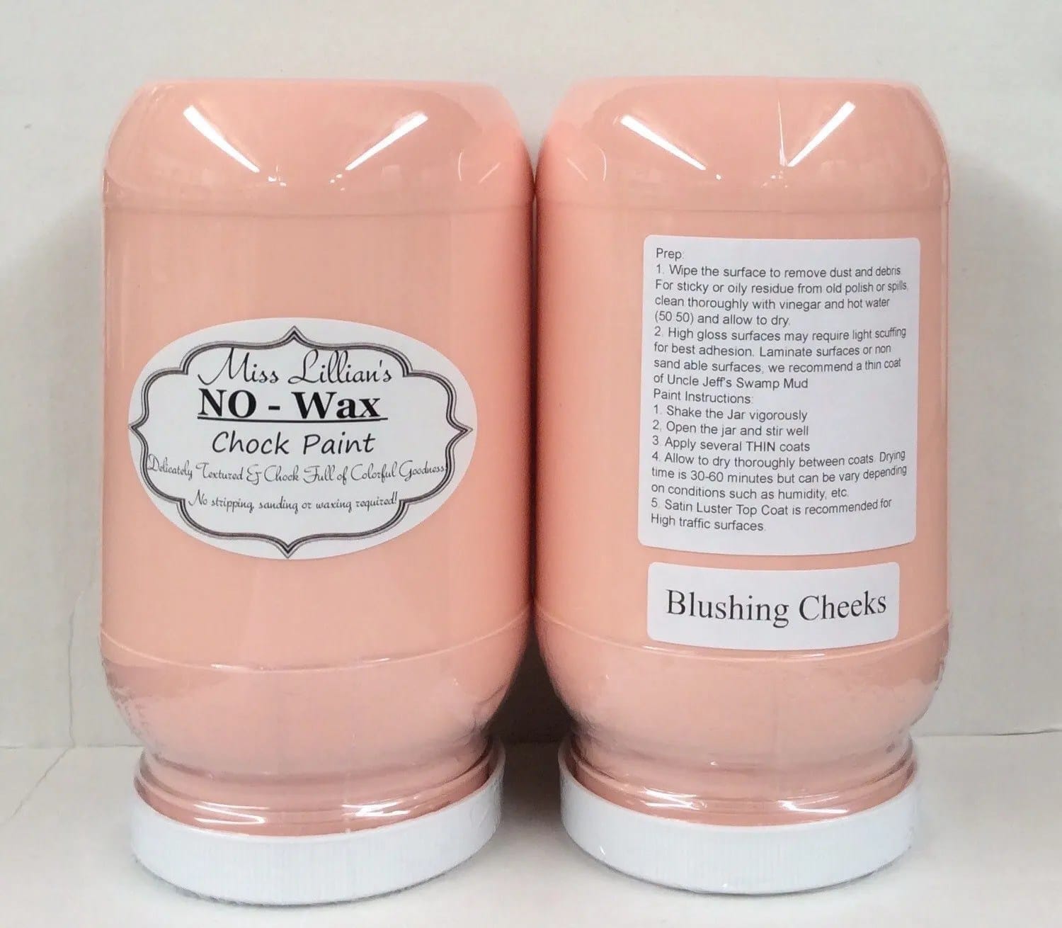 Miss Lillians Chock Paint Miss Lillians Chock Paint 8 OZ SAMPLE / Peach Miss Lillian's NO WAX Chock Paint - Blushing Cheek's