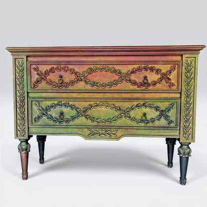 Tanglewood Works A Walk in the Woods Hand Painted Color Shifting Dresser by Tanglewood Sue A Walk in the Woods Hand Painted Color Shifting Dresser by Tanglewood Sue