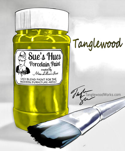 Tanglewood Works Craft Paint, Ink & Glaze Sue's Hues Porcelain Paint 31 Flavors | Chalk & Clay Paint|