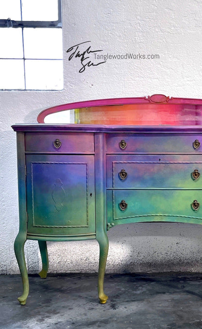 Tanglewood Works Furniture Wildflower Meadow Hand Painted Buffet