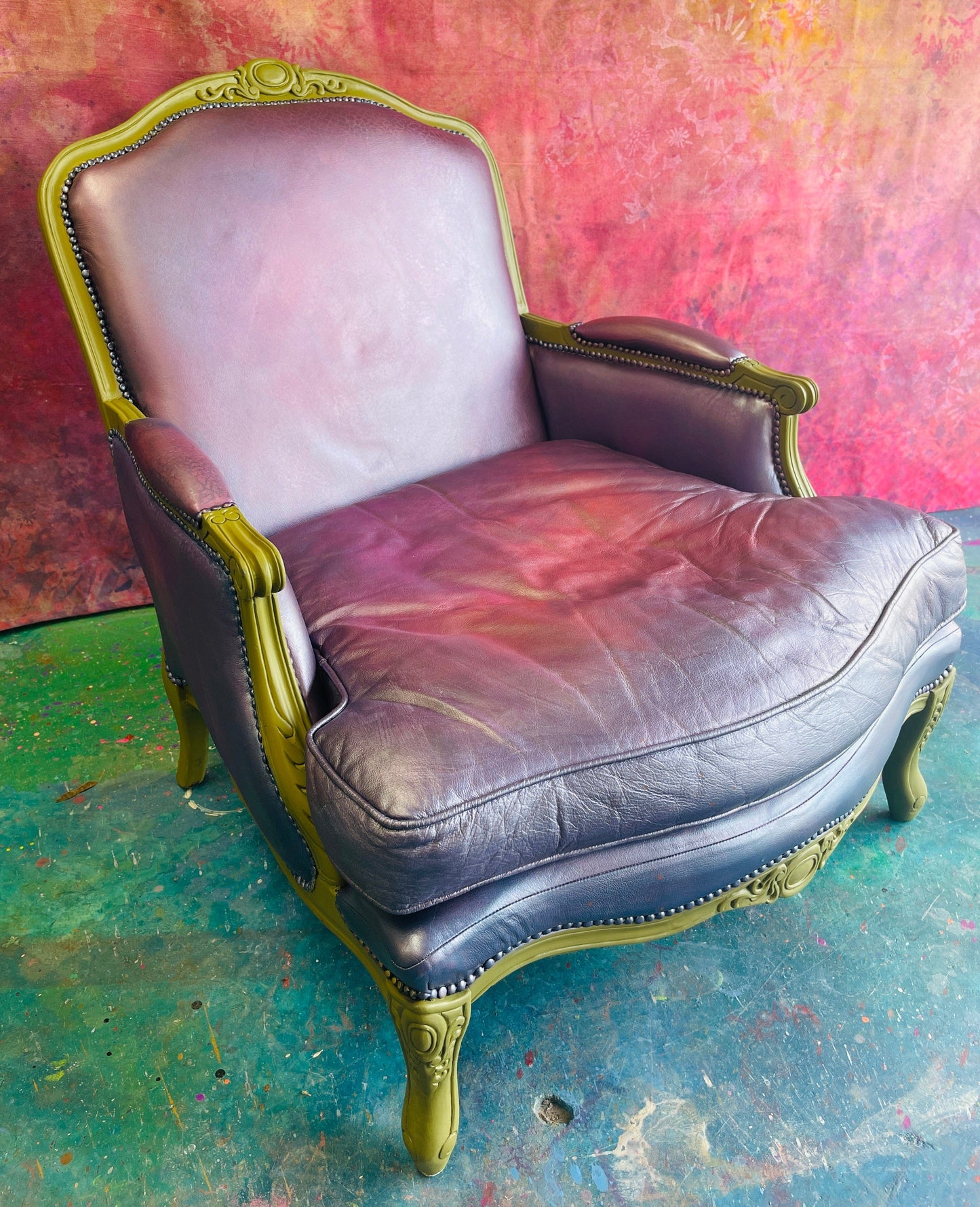 Tanglewood Works Metallic Lavender Chaise Metallic Lavender Chaise