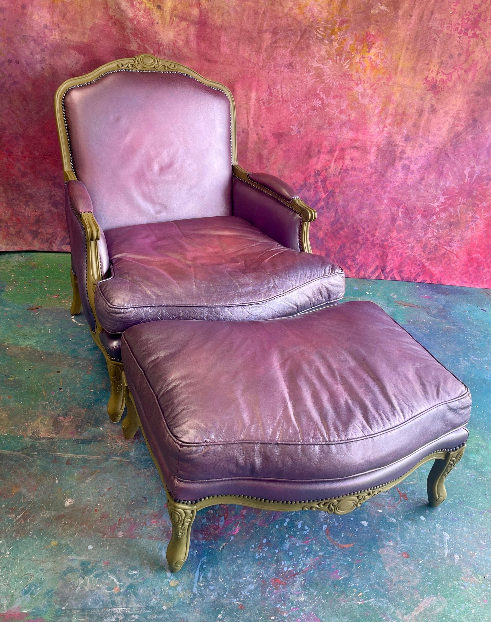Tanglewood Works Metallic Lavender Chaise Metallic Lavender Chaise