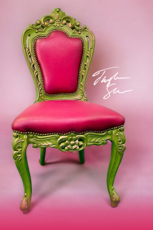 Tanglewood Works Preppy in Pink Barbie Hand Painted Chair