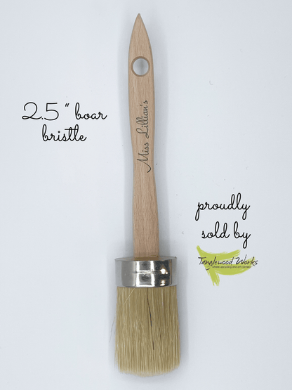 Miss Lillians Chock Paint Brushes 2.5 inch Boar Bristle Chalk Paint Brush