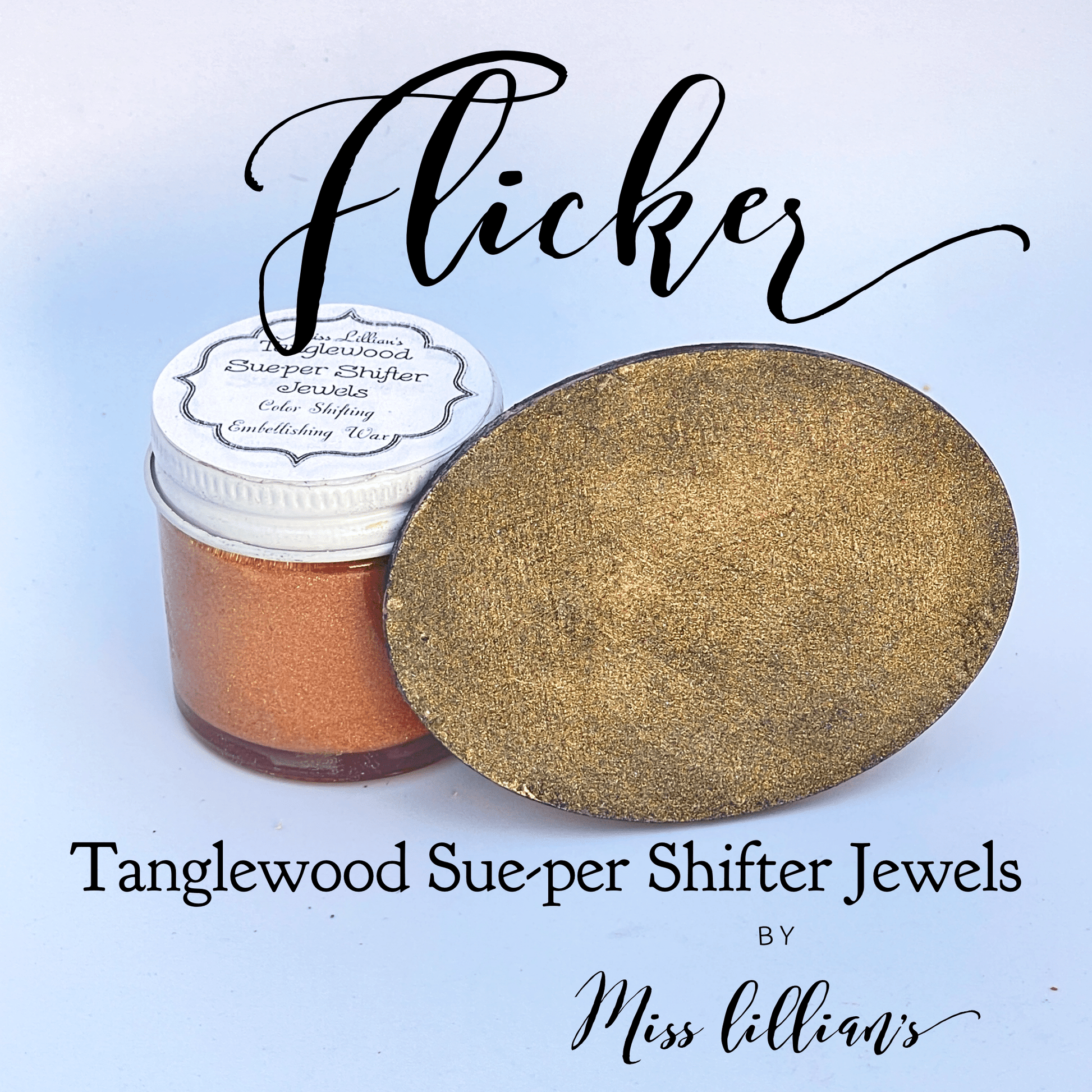 Miss Lillians Chock Paint Craft Paint, Ink & Glaze FLICKER Tanglewood Sue-per Shifter Jewels