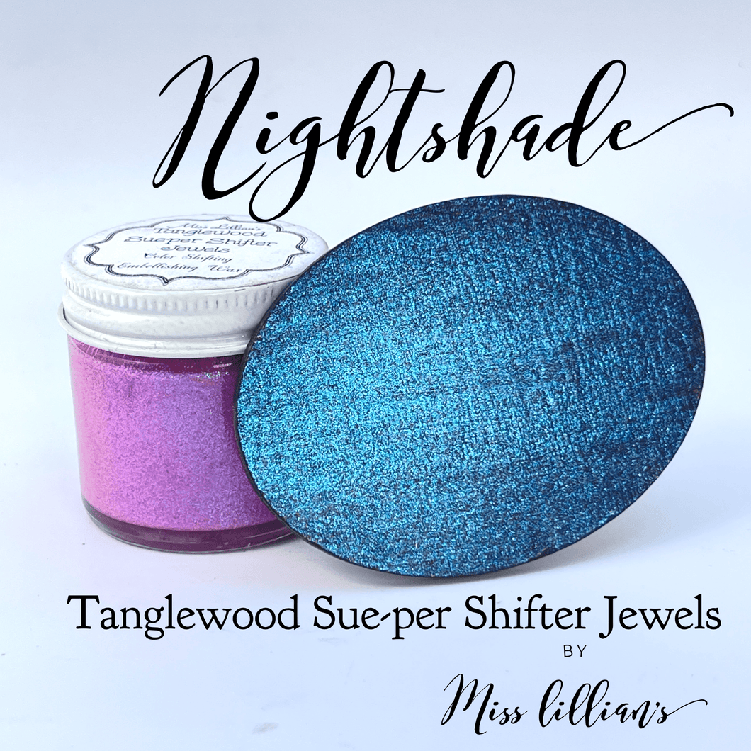 Miss Lillians Chock Paint Craft Paint, Ink & Glaze NIGHTSHADE Tanglewood Sue-per Shifter Jewels