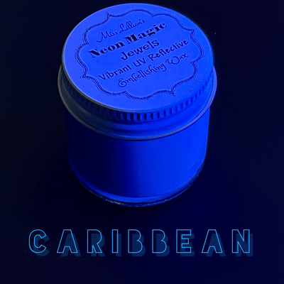 CARRIBEAN-NEON Gilding Wax Jewels (Dark teal)