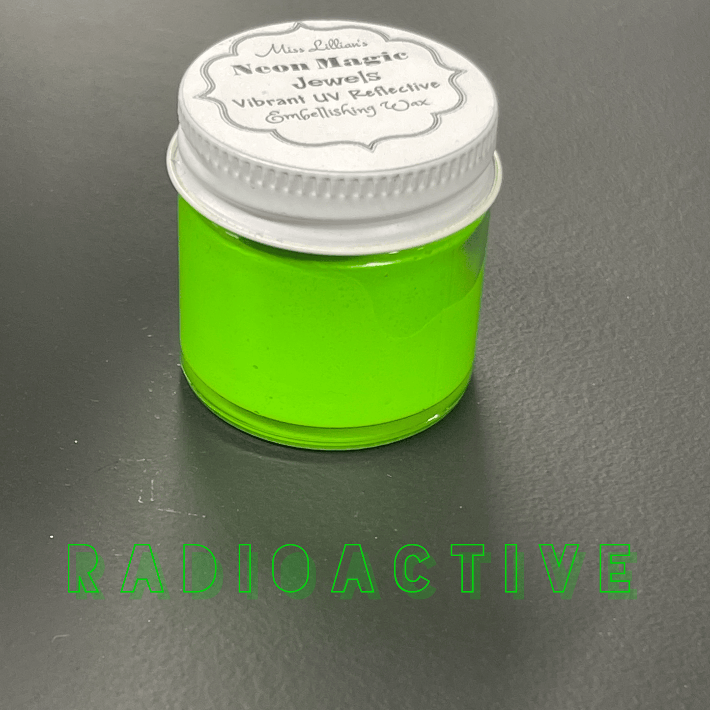 Miss Lillians Chock Paint Neon Waxes RADIOACTIVE-NEON Gilding Wax Jewels (electric green)