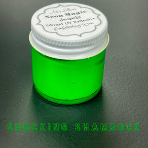 Miss Lillians Chock Paint Neon Waxes SHOCKING SHAMROCK-NEON Gilding Wax Jewels (electric kelly green)
