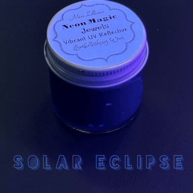 Miss Lillians Chock Paint Neon Waxes SOLAR ECLIPSE-NEON Gilding Wax Jewels (Deep Blue)