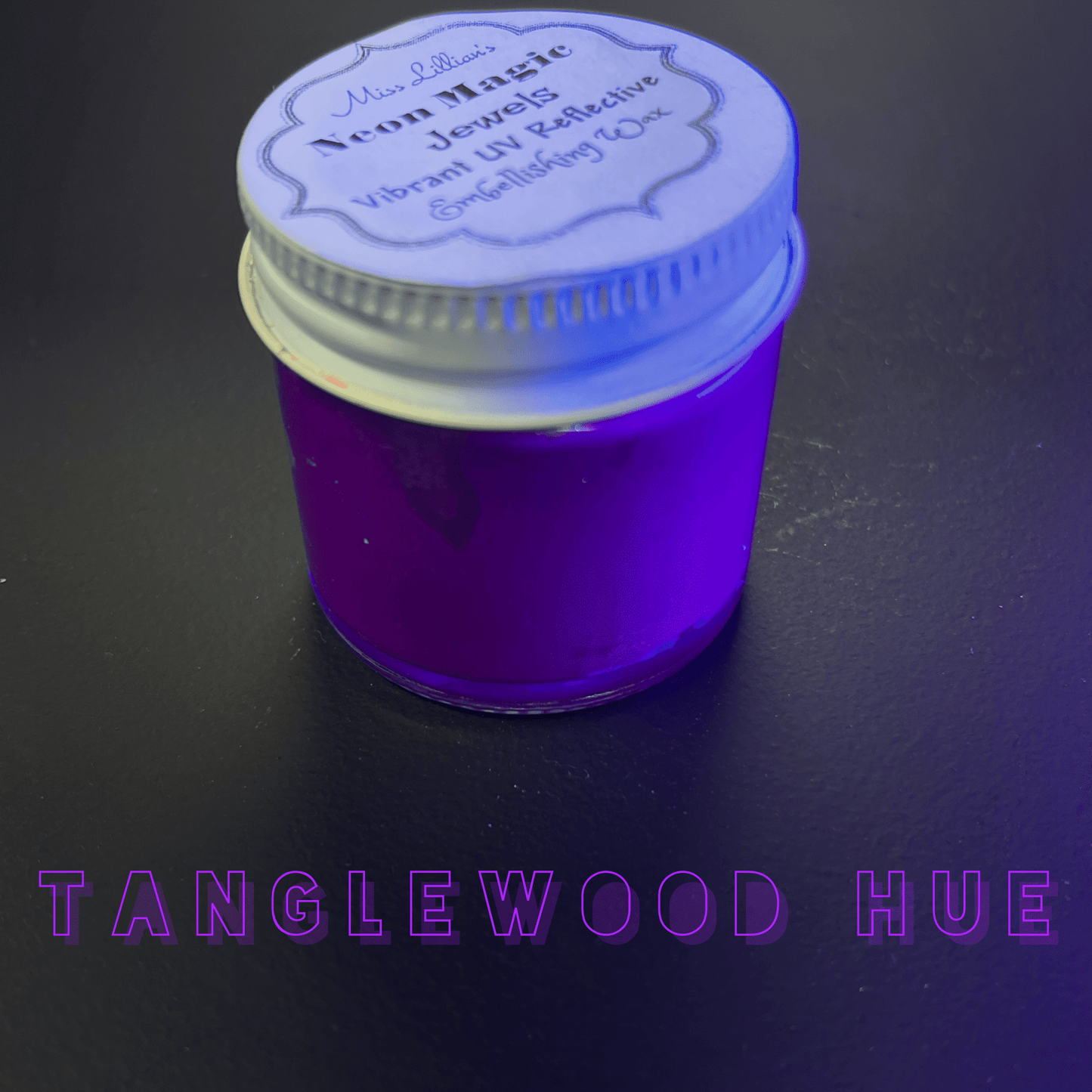 Miss Lillians Chock Paint Neon Waxes TANGLEWOOD HUE-NEON Gilding Wax Jewels (Bright Purple)