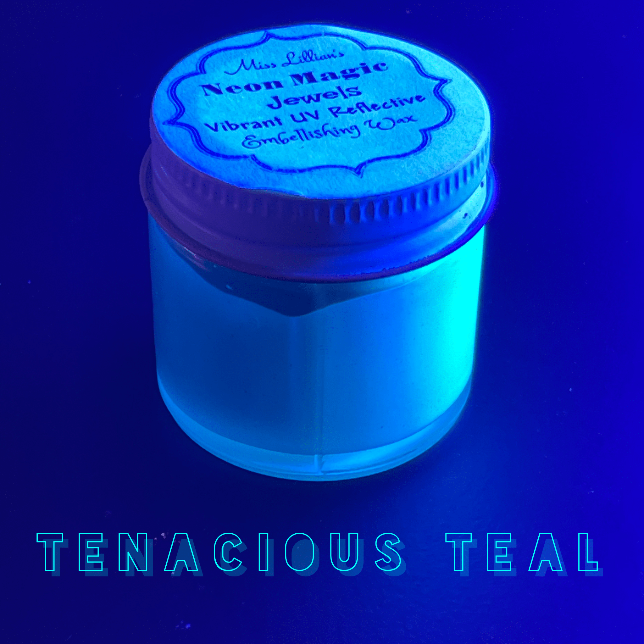 TENACIOUS TEAL-NEON Gilding Wax Jewels (Aqua Blue-green)