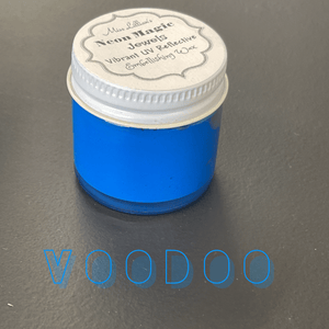Miss Lillians Chock Paint Neon Waxes VODOO-NEON Gilding Wax Jewels (azure blue)