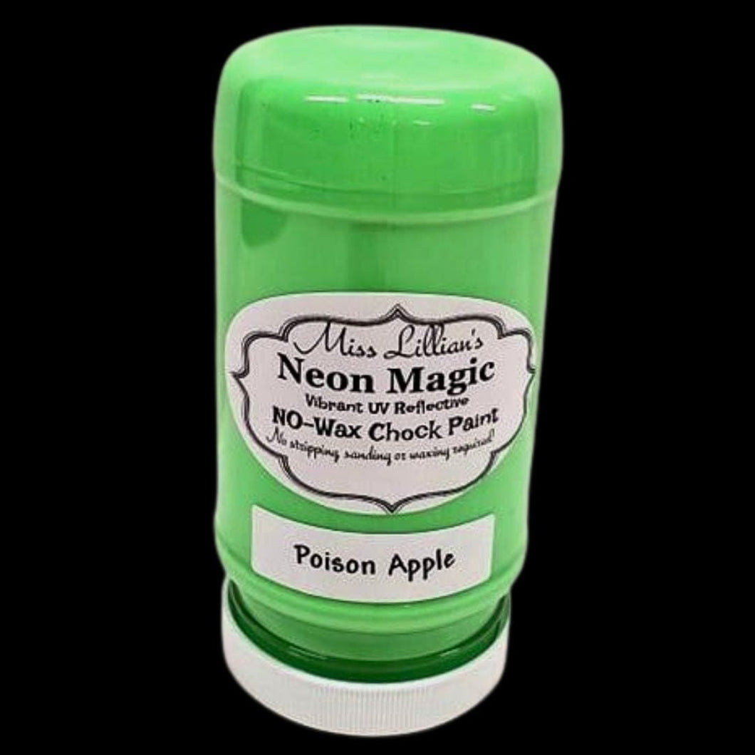 Tanglewood Works 8oz POISON APPLE-NEON No Wax Chock Paint (Bright Green)